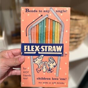 Vintage 1950’s 1960’d Flex Straws set
